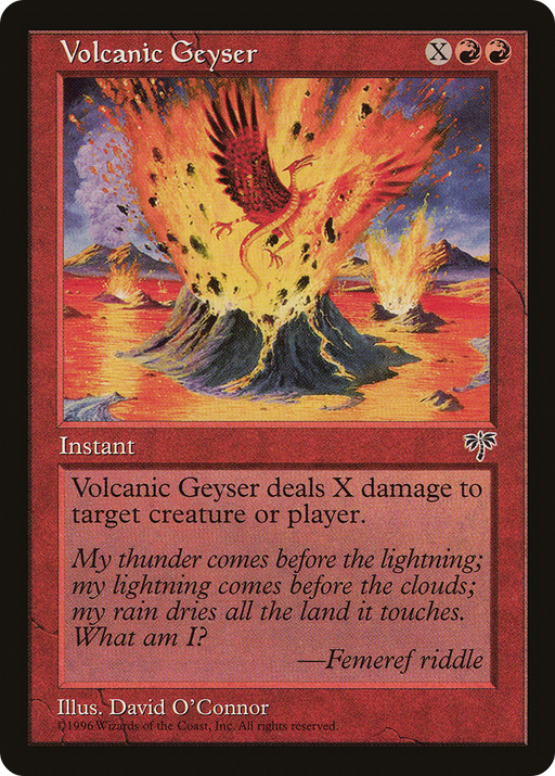 Volcanic Geyser (MIR-202) [Mirage] MTG Single Wizards of the Coast