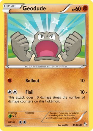 Geodude (45/106) [XY: Flashfire] Pokemon Single Pokémon