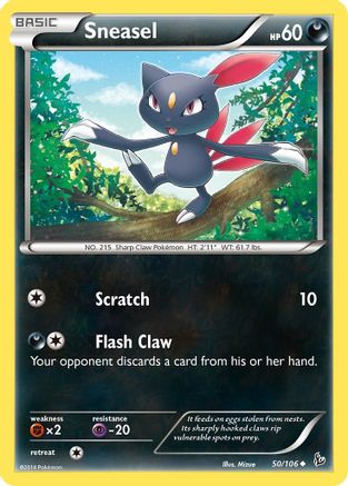 Sneasel (50/106) [XY: Flashfire] Pokemon Single Pokémon