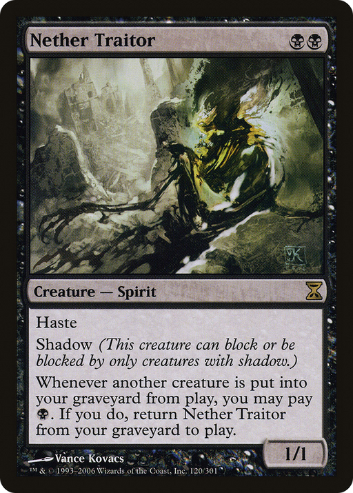 Nether Traitor (TSP-120) [Time Spiral] Foil MTG Single Wizards of the Coast