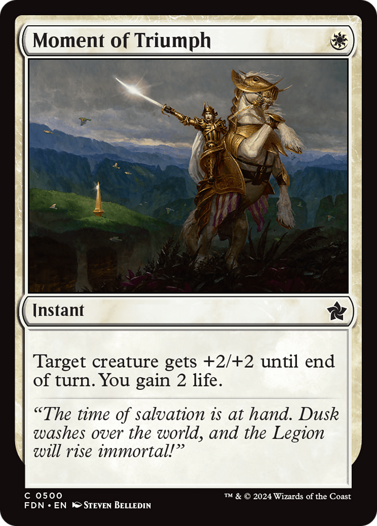 Moment of Triumph (FDN-500) [Foundations] MTG Single Wizards of the Coast