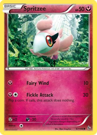 Spritzee (67/106) [XY: Flashfire] Pokemon Single Pokémon
