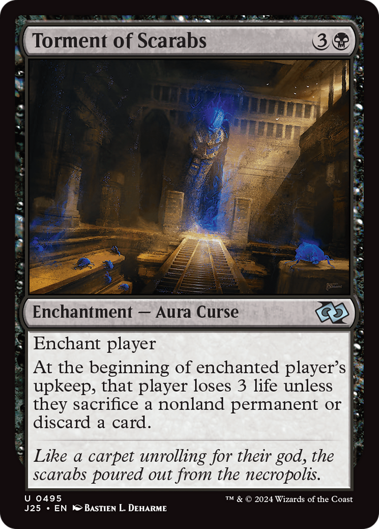 Torment of Scarabs (J25-495) [Foundations Jumpstart] MTG Single Wizards of the Coast