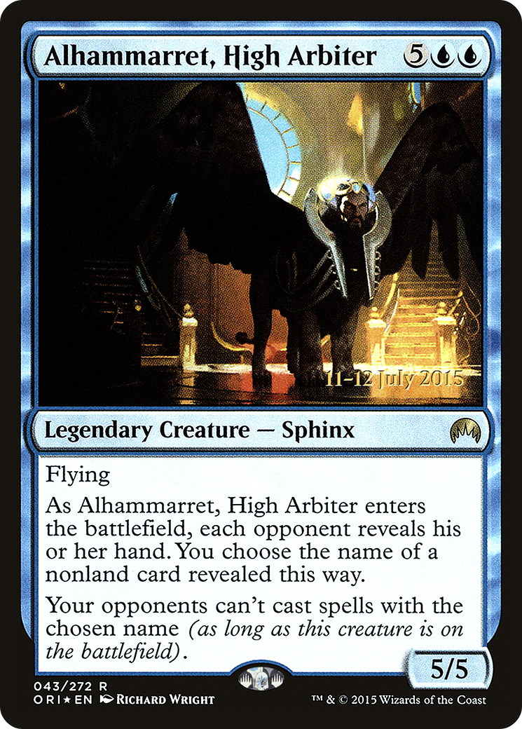 Alhammarret, High Arbiter (PRE-043) [Magic Origins Promos] Foil MTG Single Wizards of the Coast