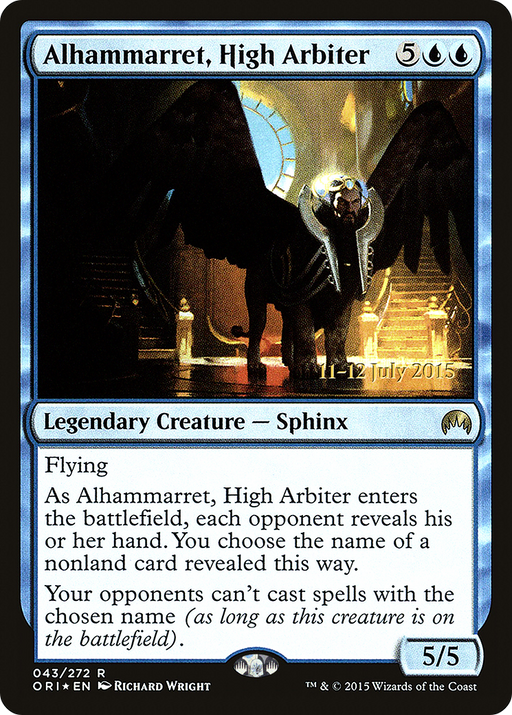 Alhammarret, High Arbiter (PRE-043) [Magic Origins Promos] Foil MTG Single Wizards of the Coast