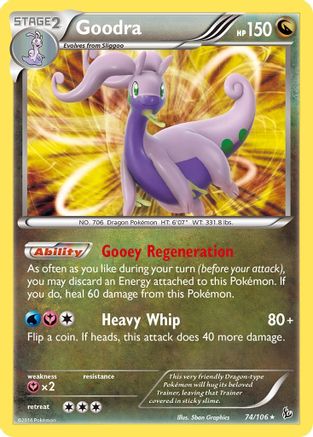 Goodra (74/106) Reverse Holofoil [XY: Flashfire] Pokemon Single Pokémon