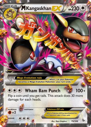 M Kangaskhan EX (79/106) Holofoil [XY: Flashfire] Pokemon Single Pokémon