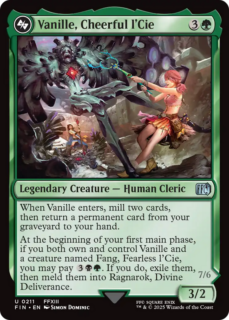 Vanille, Cheerful l'Cie (FIN-211) [FINAL FANTASY] Foil MTG Single Wizards of the Coast
