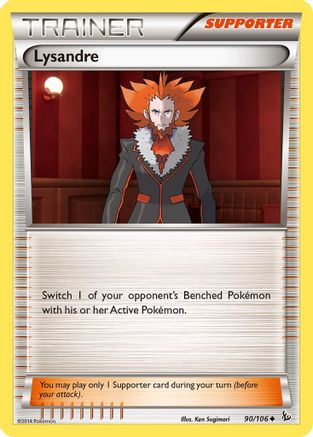 Lysandre (90/106) Reverse Holofoil [XY: Flashfire] Pokemon Single Pokémon