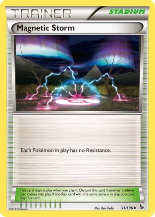Magnetic Storm (91/106) Reverse Holofoil [XY: Flashfire] Pokemon Single Pokémon