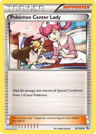 Pokemon Center Lady (93/106) [XY: Flashfire] Pokemon Single Pokémon