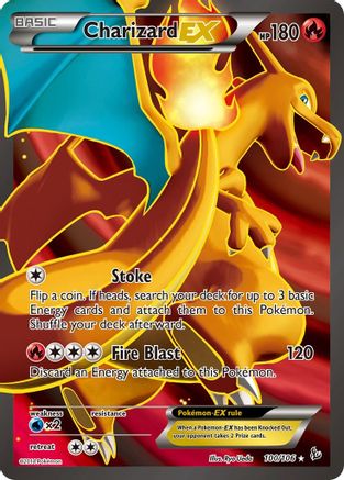 Charizard EX (100 Full Art) (100/106) Holofoil [XY: Flashfire] Pokemon Single Pokémon