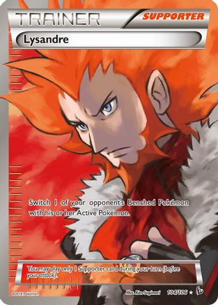 Lysandre (104 Full Art) (104/106) Holofoil [XY: Flashfire] Pokemon Single Pokémon
