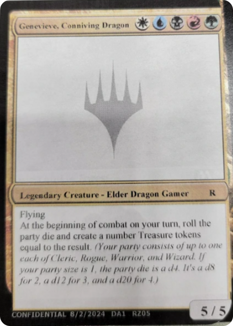 Genevieve, Conniving Dragon (UNK-RZ05A) [Misc] Unknown Event MTG Single Wizards of the Coast