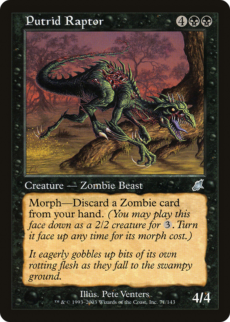 Putrid Raptor (SCG-071) [Scourge] MTG Single Wizards of the Coast