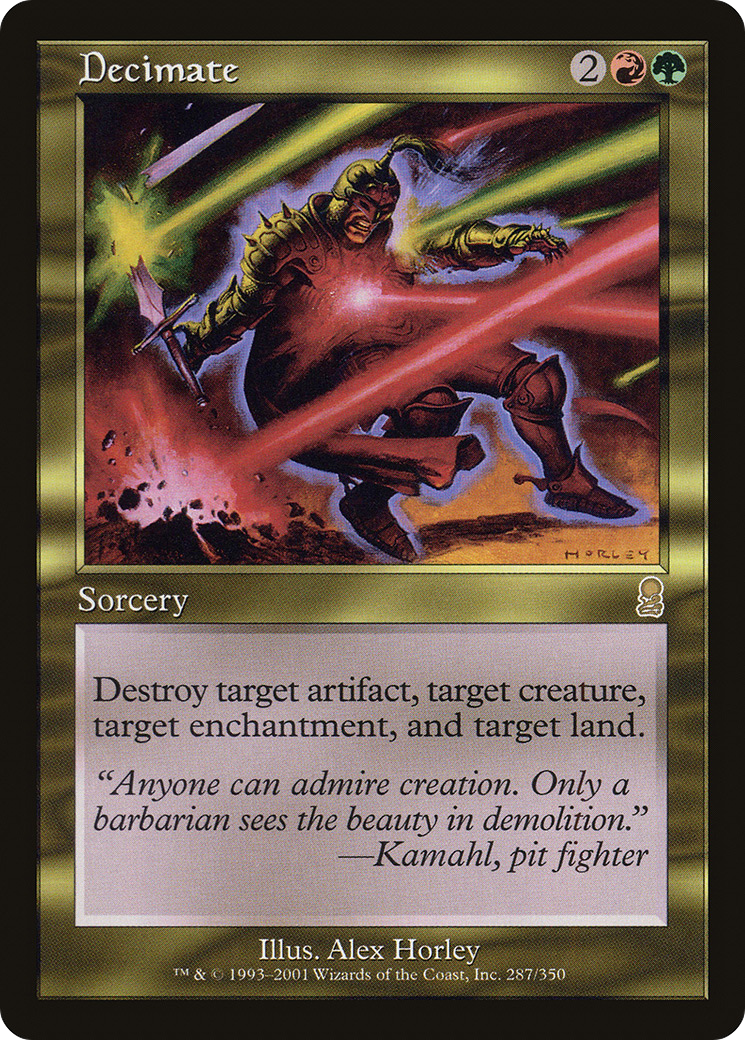 Decimate (ODY-287) [Odyssey] Foil MTG Single Wizards of the Coast