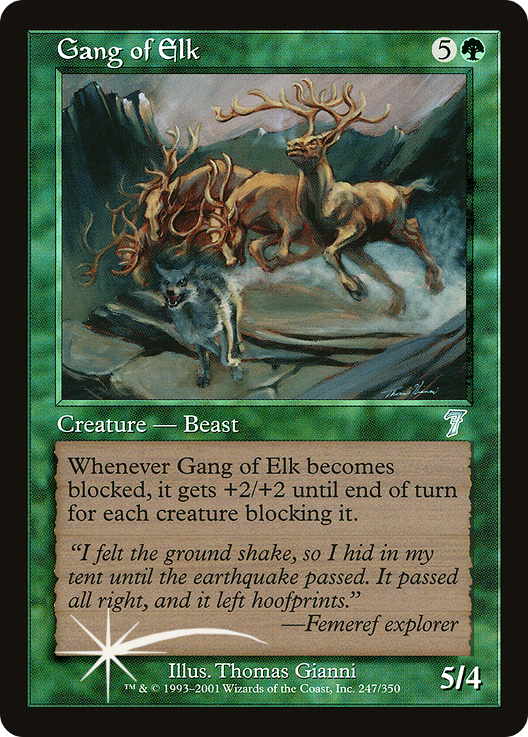Gang of Elk (7ED-247) [7th Edition] MTG Single Wizards of the Coast