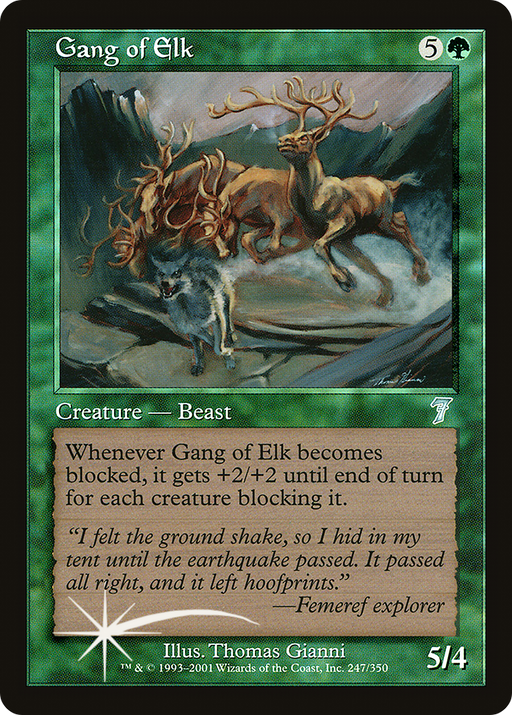 Gang of Elk (7ED-247) [7th Edition] MTG Single Wizards of the Coast
