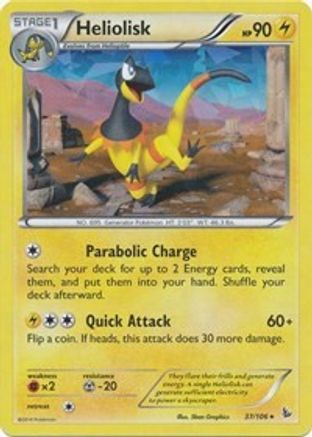 Heliolisk - 37/106 (XY Flashfire) () Holofoil [Misc: Deck Exclusives] Pokemon Single Pokémon
