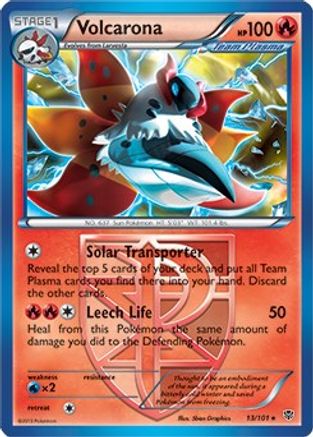 Volcarona - 13/101 (BW Plasma Blast) () Holofoil [Misc: Deck Exclusives] Pokemon Single Pokémon