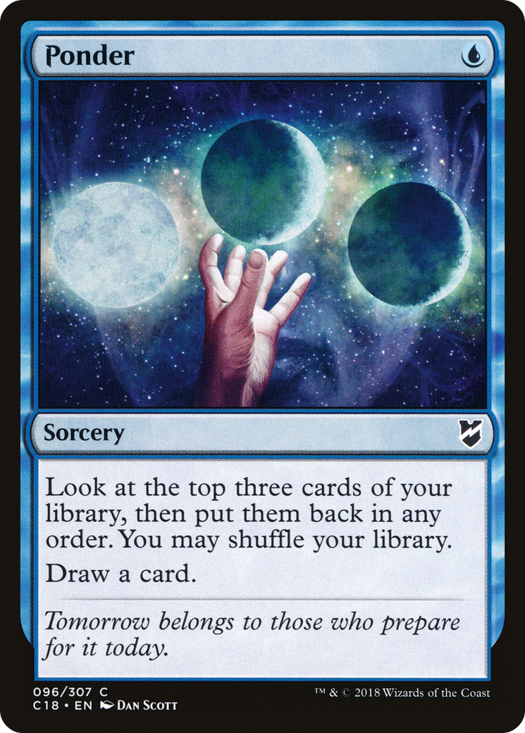 Ponder (C18-096) [Commander 2018] MTG Single Wizards of the Coast