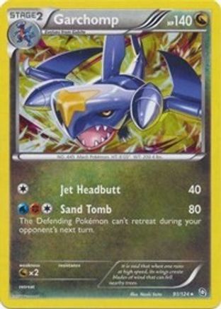 Garchomp 91/124 (Cracked Ice Holo) () Holofoil [Misc: Deck Exclusives] Pokemon Single Pokémon