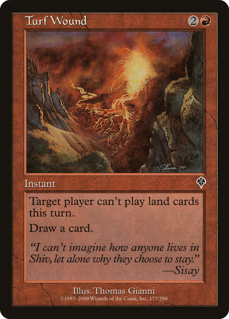 Turf Wound (INV-177) [Invasion] MTG Single Wizards of the Coast