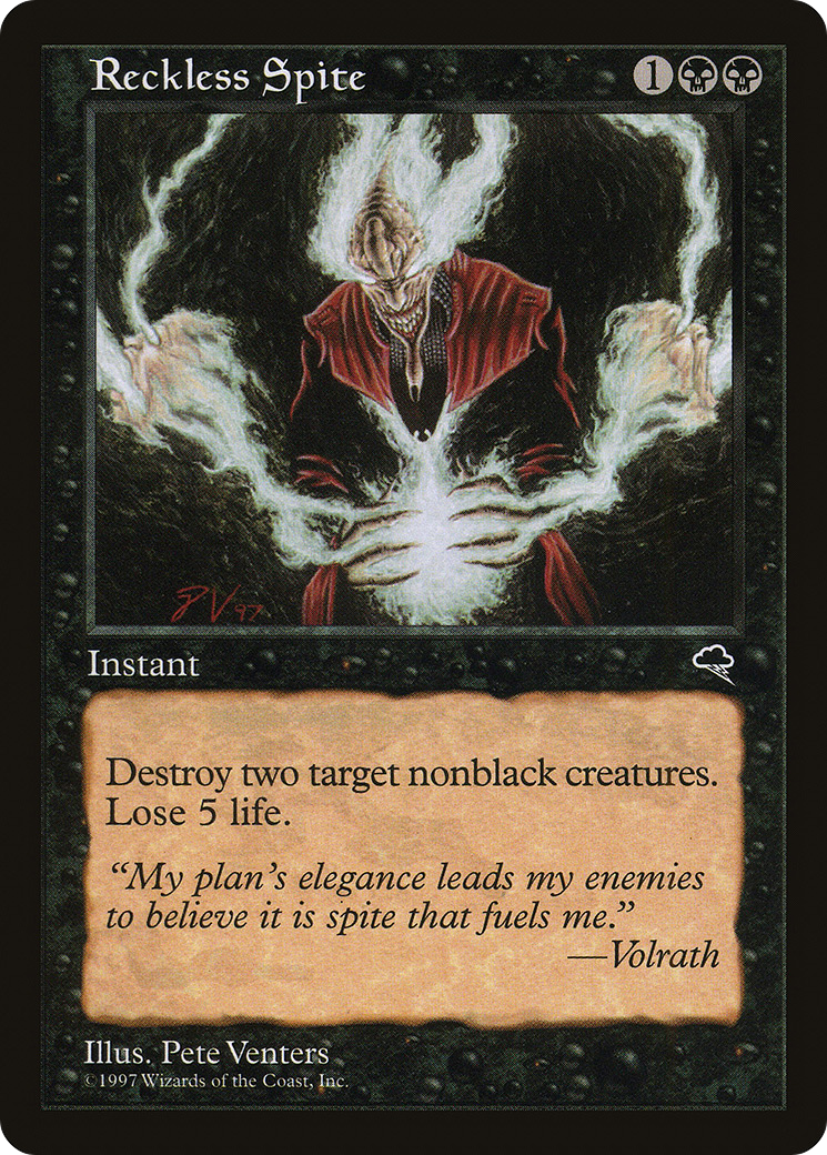 Reckless Spite (TMP-152) [Tempest] MTG Single Wizards of the Coast