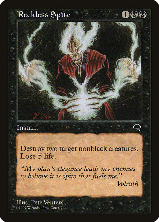 Reckless Spite (TMP-152) [Tempest] MTG Single Wizards of the Coast