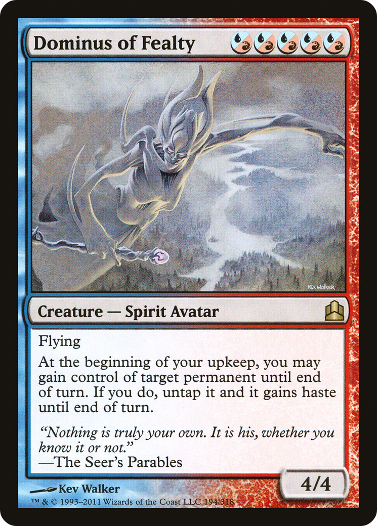 Dominus of Fealty (CMD-194) [Commander 2011] MTG Single Wizards of the Coast