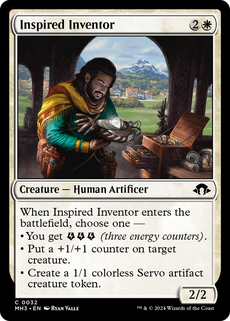 Inspired Inventor (MH3-032) [Modern Horizons 3] Foil MTG Single Modern Horizons 3