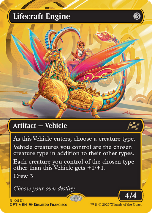 Lifecraft Engine (First-Place Foil) (DFT-531) [Aetherdrift] (Borderless) Foil MTG Single Wizards of the Coast