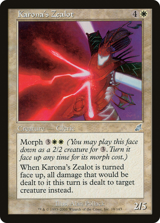 Karona's Zealot (SCG-018) [Scourge] MTG Single Wizards of the Coast
