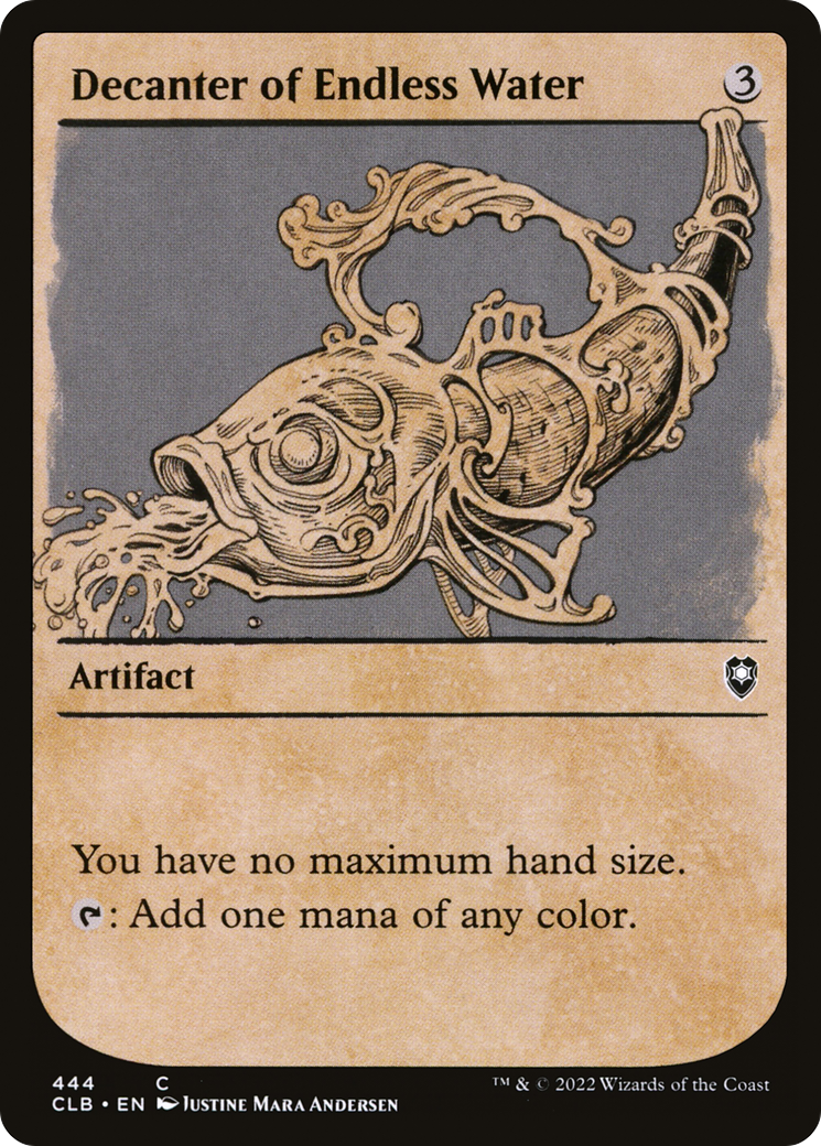 Decanter of Endless Water (CLB-444) [Commander Legends: Battle for Baldur's Gate] (Showcase) Foil MTG Single Wizards of the Coast