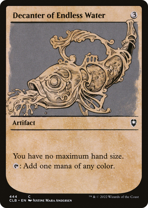Decanter of Endless Water (CLB-444) [Commander Legends: Battle for Baldur's Gate] (Showcase) MTG Single Wizards of the Coast
