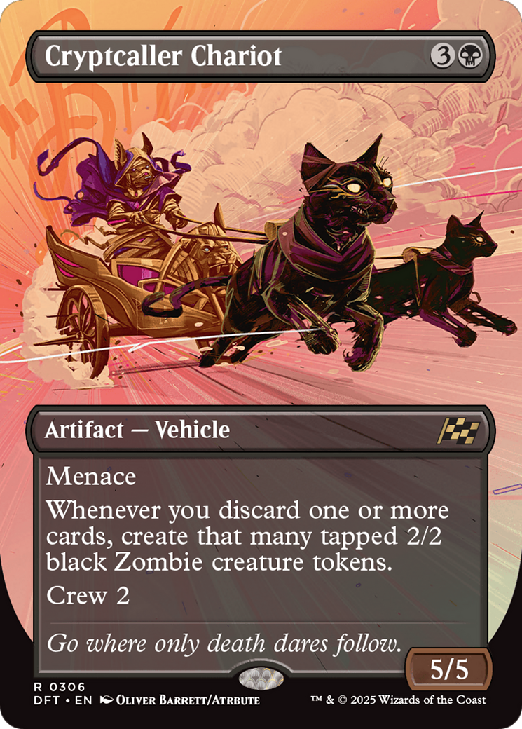 Cryptcaller Chariot (DFT-306) [Aetherdrift] (Borderless) MTG Single Wizards of the Coast