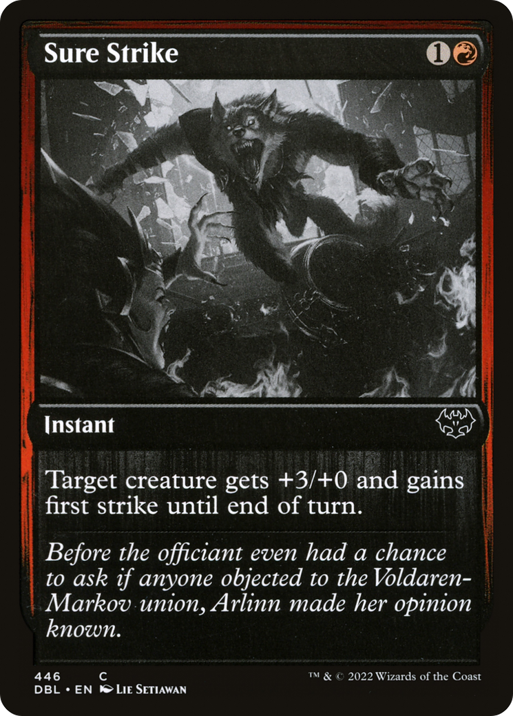 Sure Strike (DBL-446) [Innistrad: Double Feature] MTG Single Wizards of the Coast