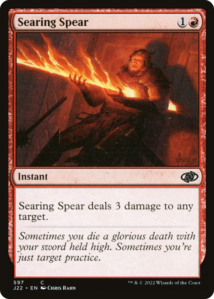 Searing Spear (J22-597) [Jumpstart 2022] MTG Single Wizards of the Coast