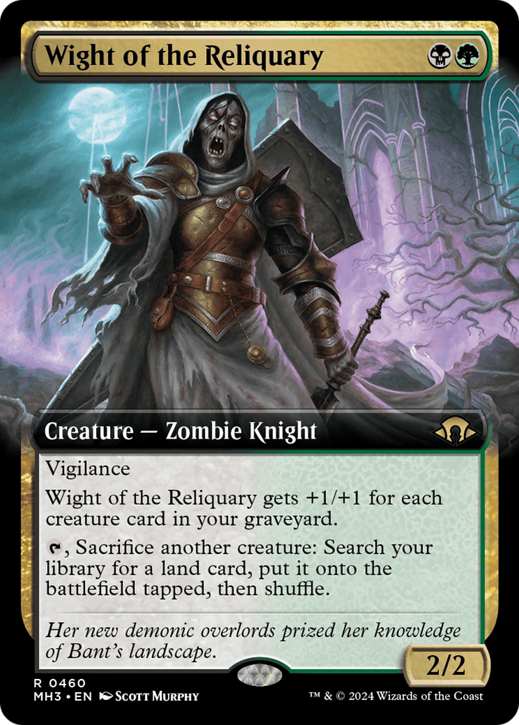 Wight of the Reliquary (MH3-460) [Modern Horizons 3] (Extended Art) Foil MTG Single Modern Horizons 3