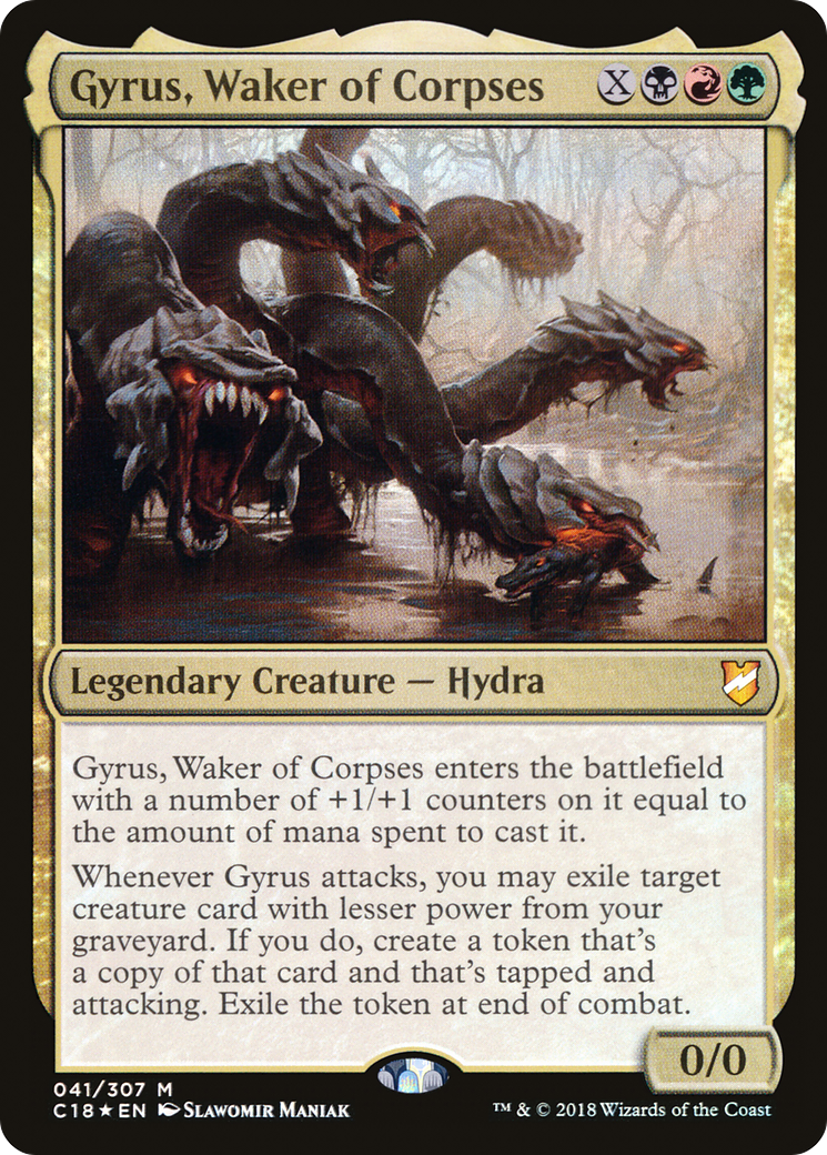Gyrus, Waker of Corpses (C18-041) [Commander 2018] Foil MTG Single Wizards of the Coast