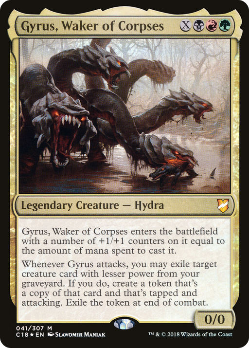 Gyrus, Waker of Corpses (C18-041) [Commander 2018] Foil MTG Single Wizards of the Coast
