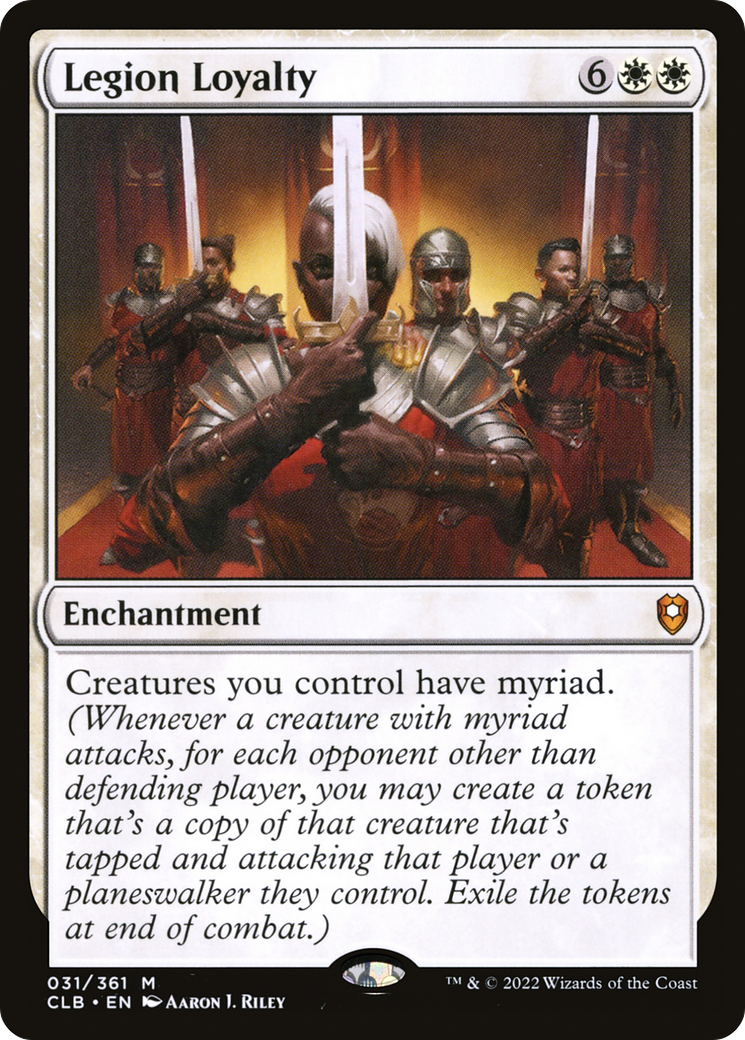 Legion Loyalty (CLB-031) [Commander Legends: Battle for Baldur's Gate] Foil MTG Single Wizards of the Coast