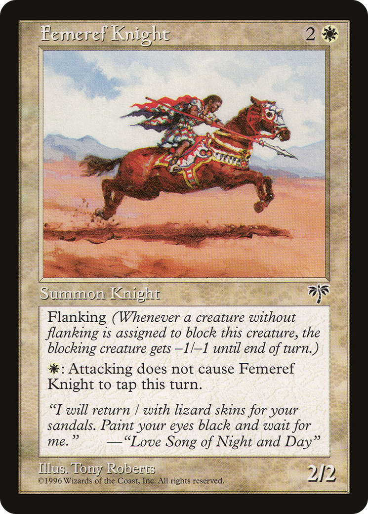 Femeref Knight (MIR-018) [Mirage] MTG Single Wizards of the Coast
