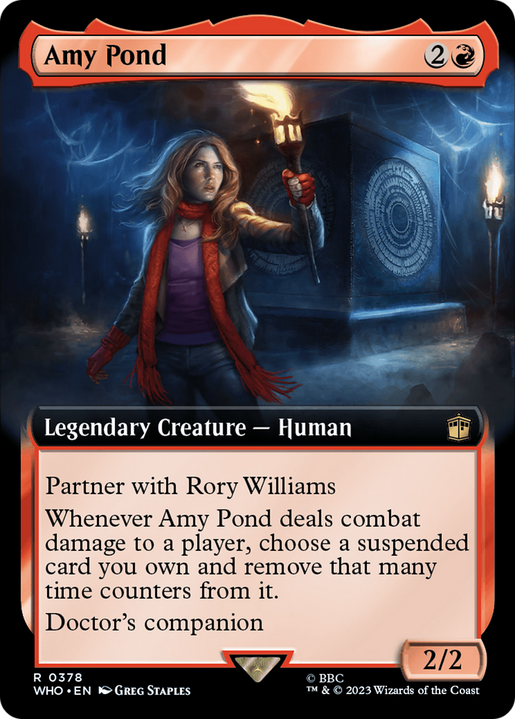 Amy Pond (Extended Art) [Doctor Who] MTG Single Magic: The Gathering