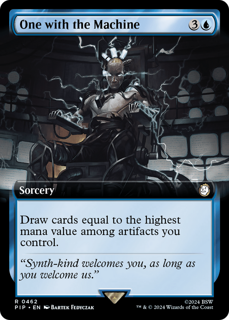 One with the Machine (PIP-462) [Fallout] (Extended Art) Foil MTG Single Wizards of the Coast