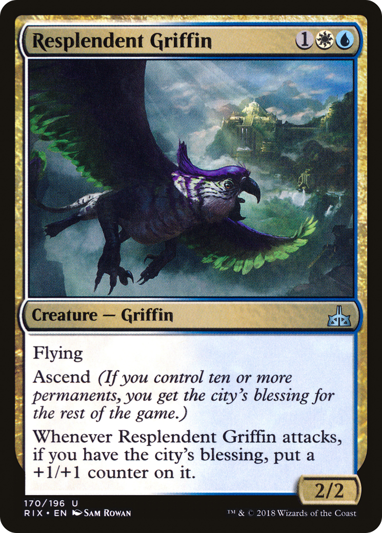Resplendent Griffin (RIX-170) [Rivals of Ixalan] Foil MTG Single Wizards of the Coast