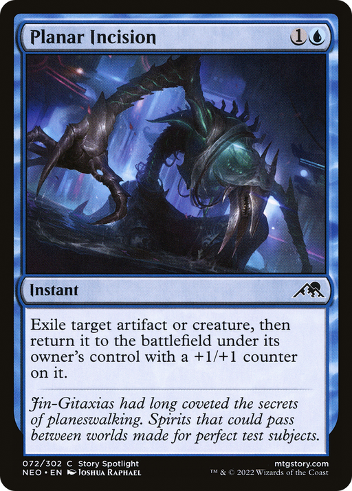 Planar Incision (NEO-072) [Kamigawa: Neon Dynasty] Foil MTG Single Wizards of the Coast