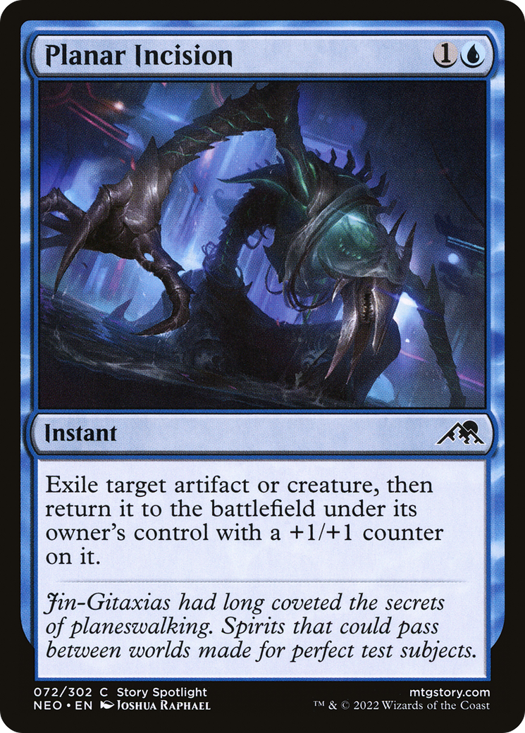 Planar Incision (NEO-072) [Kamigawa: Neon Dynasty] MTG Single Wizards of the Coast