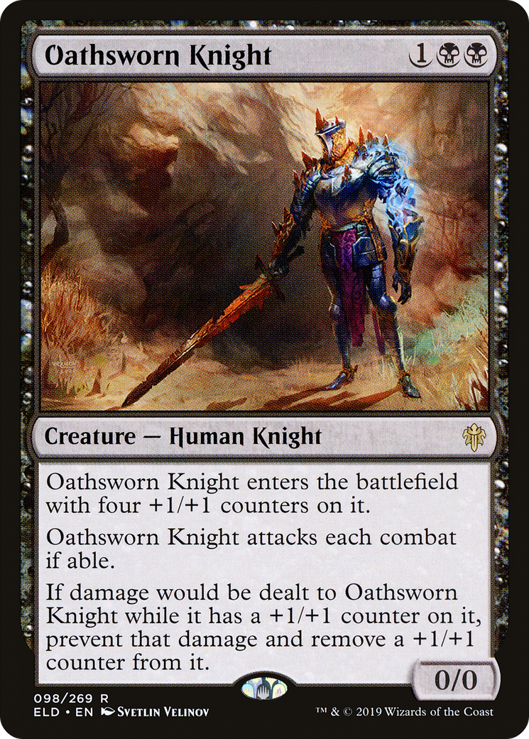 Oathsworn Knight (ELD-098) [Throne of Eldraine] Foil MTG Single Wizards of the Coast