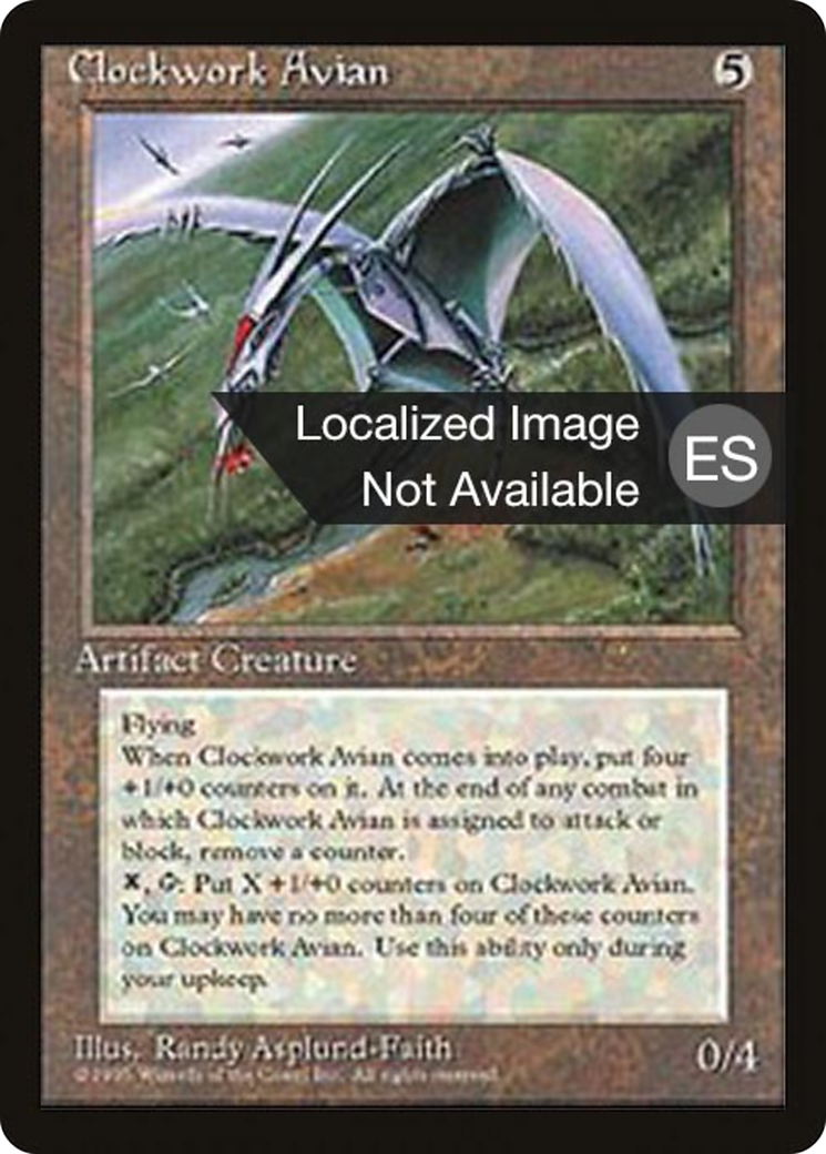 Clockwork Avian (4BB-306) [Fourth Edition Foreign Black Border] MTG Single Wizards of the Coast
